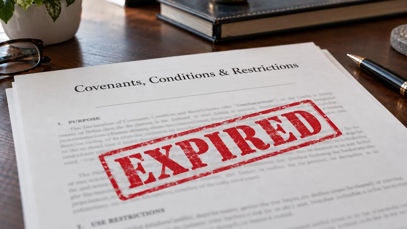 Expired Covenants, Conditions & Restrictions (CCR) document
